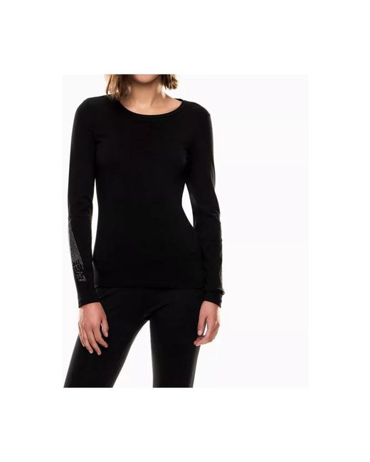 EA7 Black Long Sleeve T-Shirts