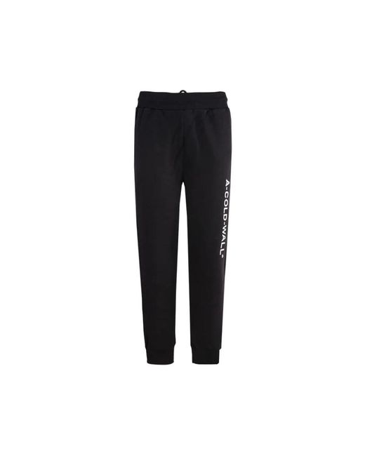 A_COLD_WALL* Broeken ,Zwart ,Katoen Essential Logo Sweat Pant in het Black voor heren