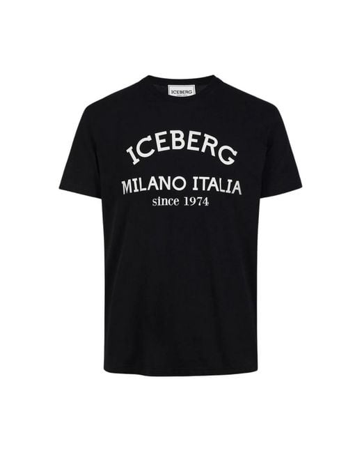 Iceberg Black T-Shirts for men