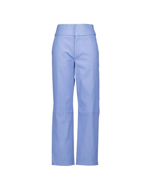 Ibana Blue Straight Trousers