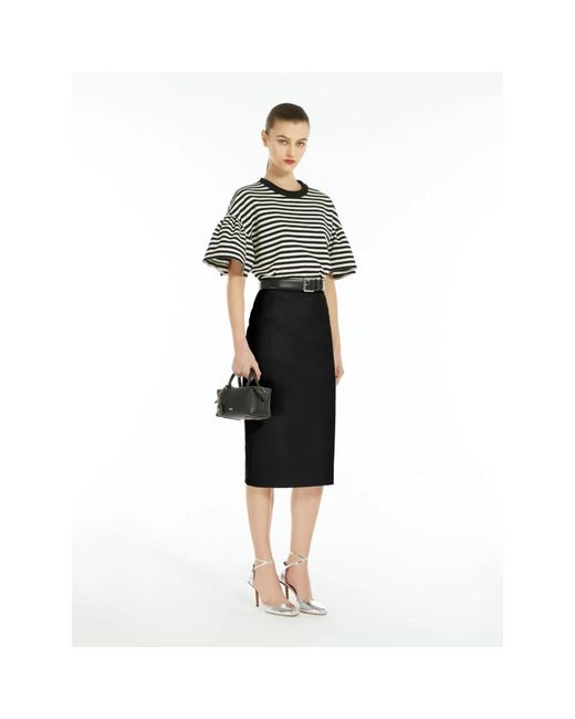 Max Mara Black Pencil Skirts