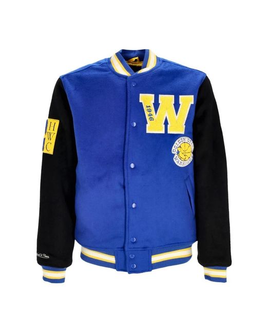 Mitchell & Ness Jassen ,Blauw ,Wol Nba Team Legacy Varsity Jack in het Blue voor heren
