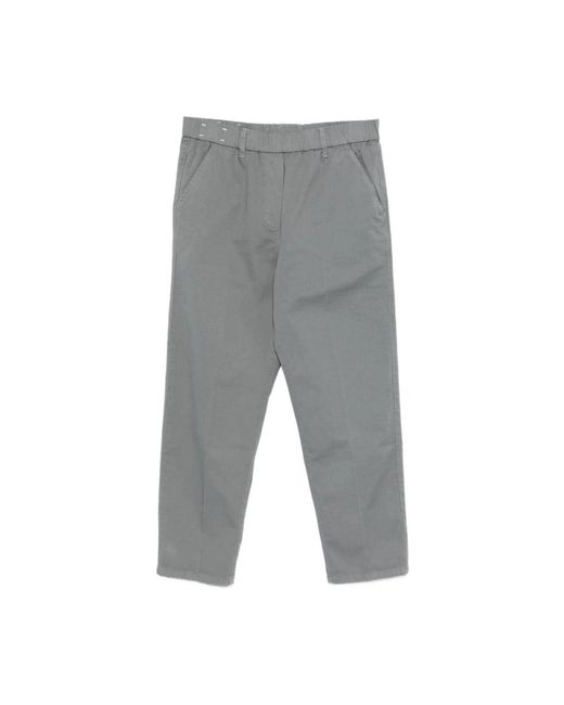 Alysi Gray Cropped Trousers