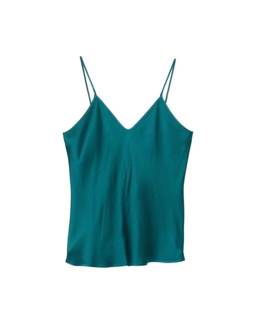 Max Mara Blue Sleeveless Tops