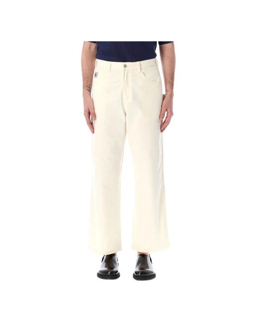 Bode Natural Straight Trousers for men