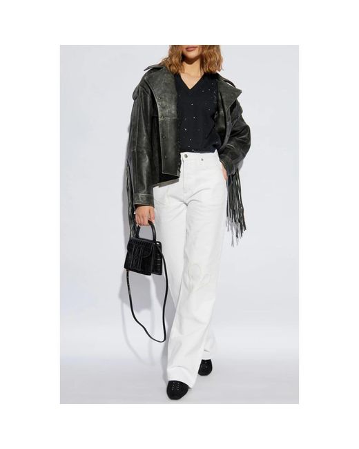 Zadig & Voltaire White Denim flares elio