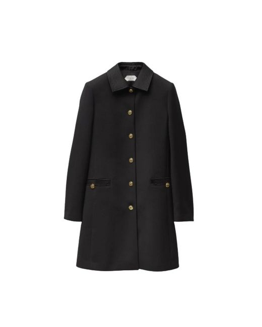 Versace Black Single-Breasted Coats