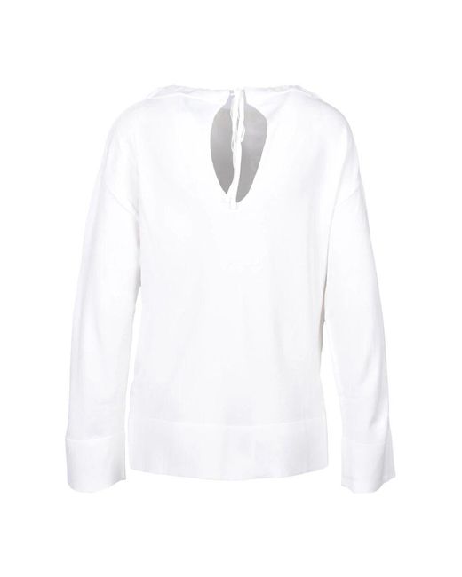 Alpha Studio White Eleganter stricktop