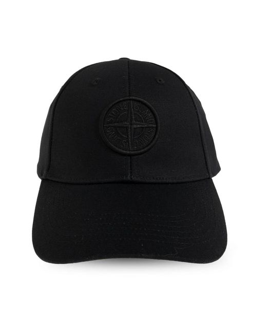 Caps di Stone Island in Black da Uomo