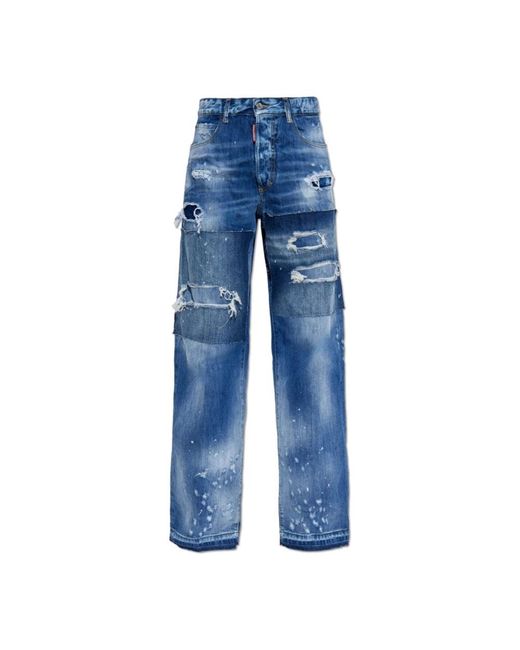 Straight Jeans DSquared² de color Blue