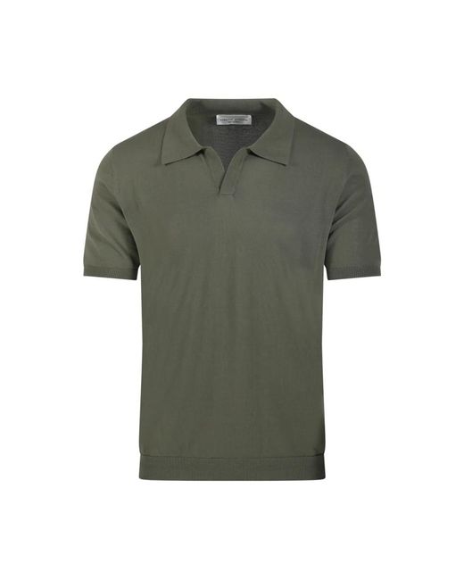 Roberto Collina Green Polo Shirts for men