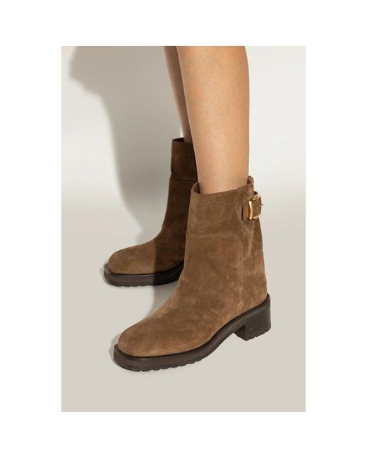 Jimmy Choo Brown Wildleder stiefeletten brooklyn
