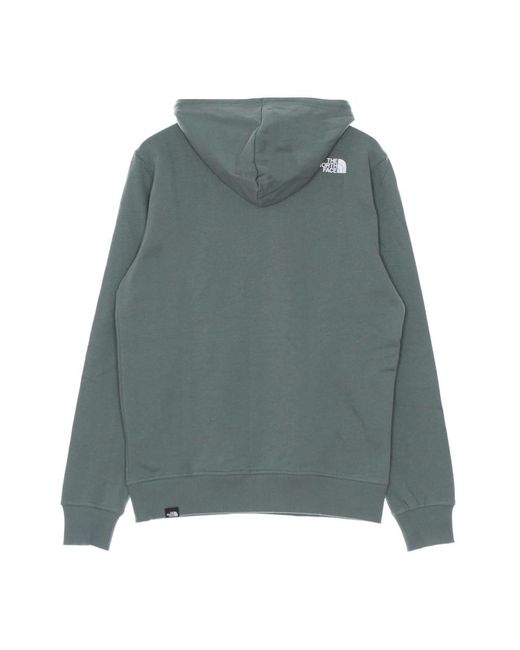 The North Face Grüner Hoodie Mit Kängurutasche in Gray für Herren
