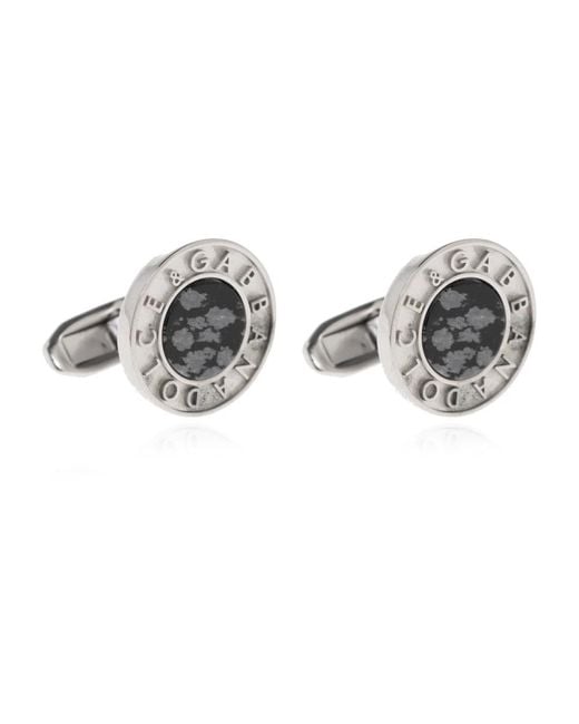 Cufflinks & Tie Clips Dolce & Gabbana de hombre de color Metallic