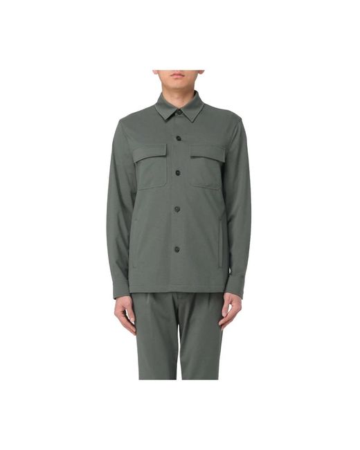 Manuel Ritz Gray Light Jackets for men