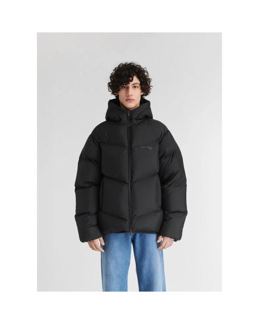 Axel Arigato Jassen ,Zwart ,Polyester Peak Puffer Jacket in het Black voor heren