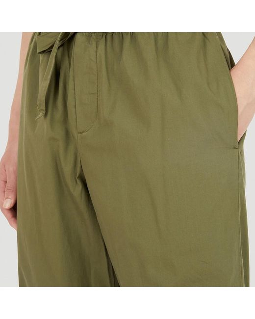 Trousers > straight trousers Tekla pour homme en coloris Green