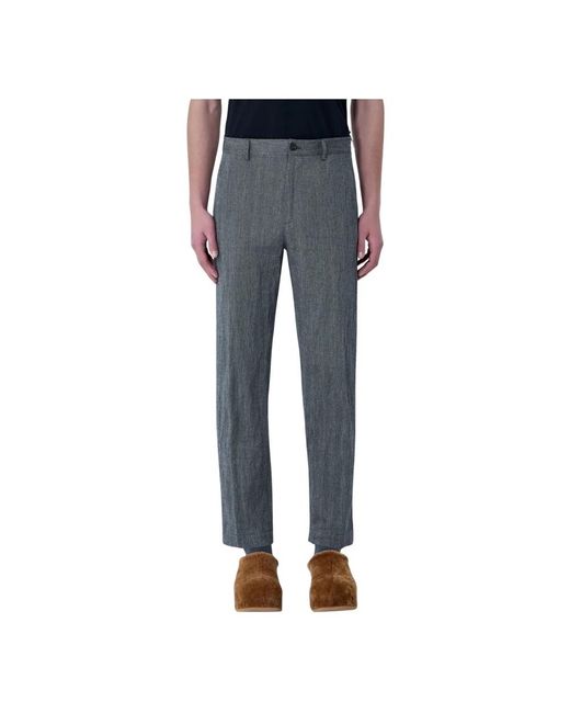 Dries Van Noten Blue Cropped Trousers for men