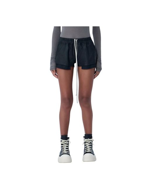 Rick Owens Blue Short Shorts