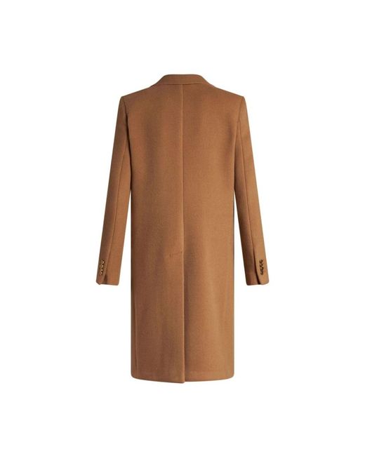 Single-Breasted Coats Etro de color Brown