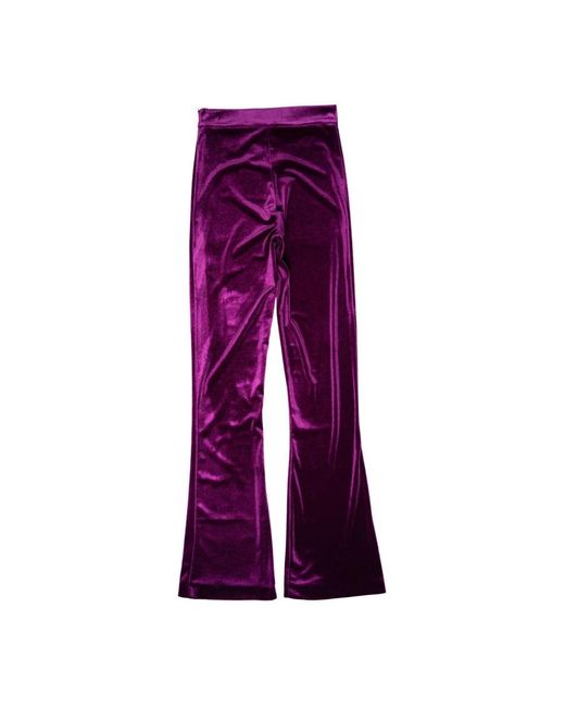 ACTUALEE Purple Wide Trousers