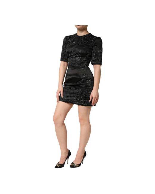 Dolce & Gabbana Black Short Dresses