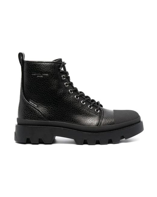Michael Kors Black Lace-Up Boots for men