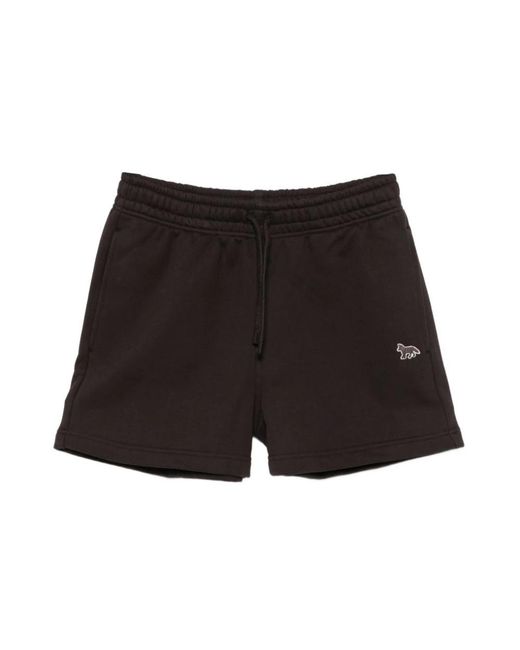 Training Shorts Maison Kitsuné de color Black