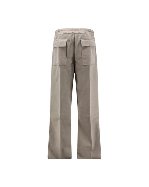 Rick Owens Gray Wide Trousers for men