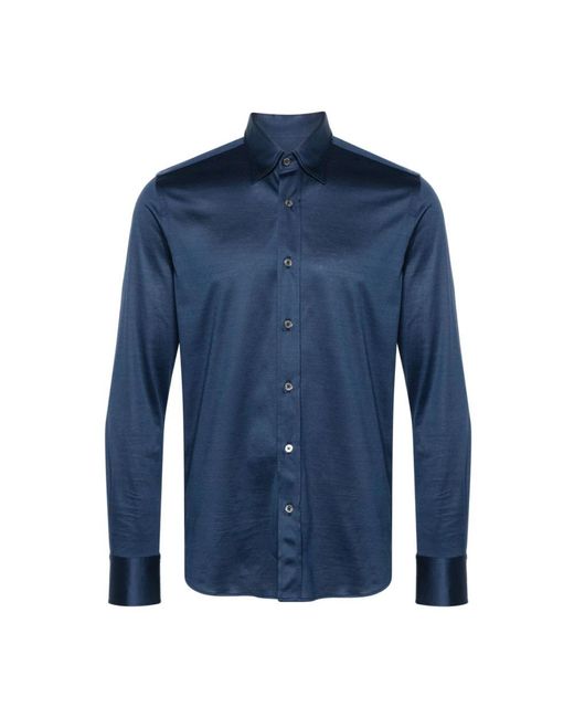Canali Blue Formal Shirts for men