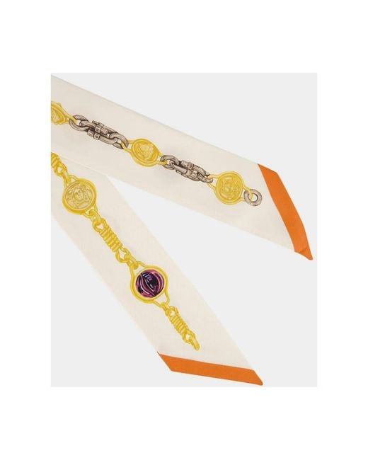 Versace Metallic Silk Scarves