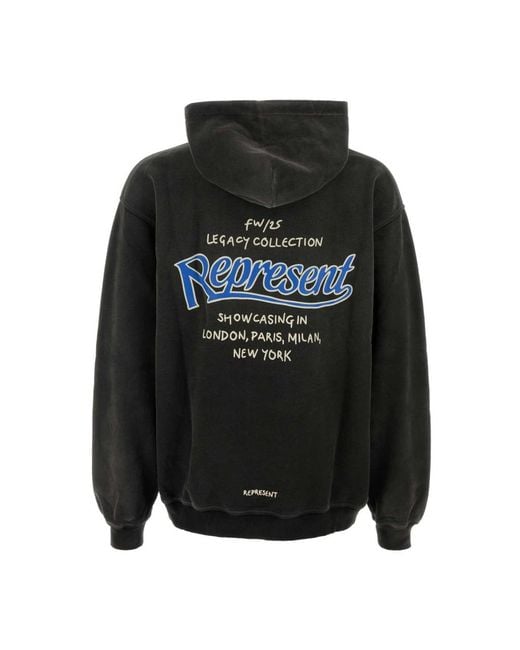 Represent Black Hoodies for men