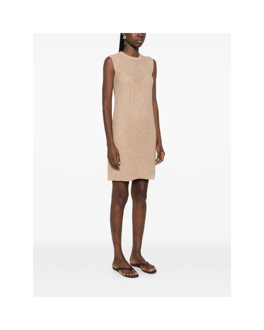 Fabiana Filippi Natural Knitted Dresses