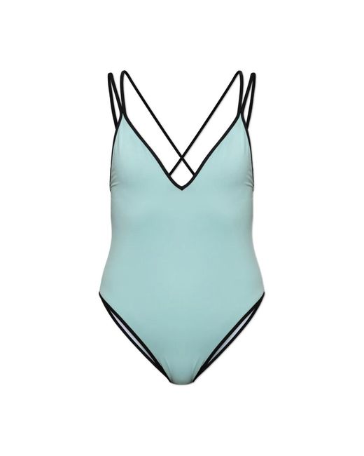 Balmain Blue Einteiliger Badeanzug