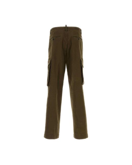 DSquared² Green Straight Trousers for men