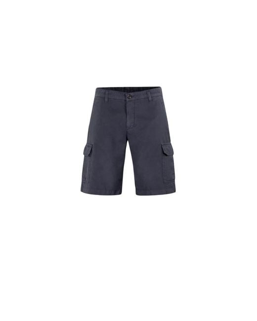 Moorer Blue Casual Shorts for men