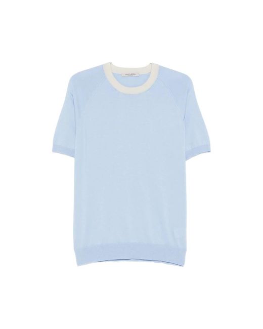 La Fileria Blue Round-Neck Knitwear for men