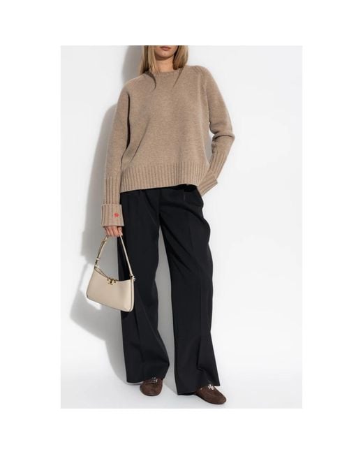 Tory Burch Natural Round-Neck Knitwear