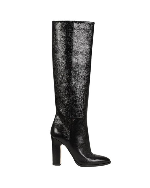 DSquared² Schoenen ,Zwart ,Leer Hoge Laarzen in het Black