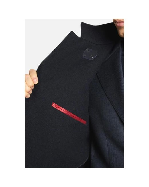 Fay Single-Breasted Coat in het Black voor heren