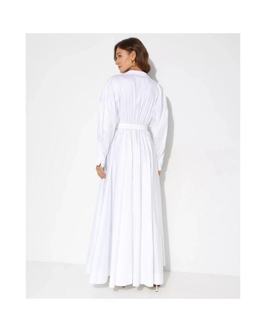 Norma Kamali White Maxi Dresses