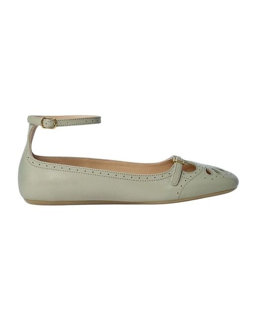 Chloé Metallic Misty Ballerina Flats