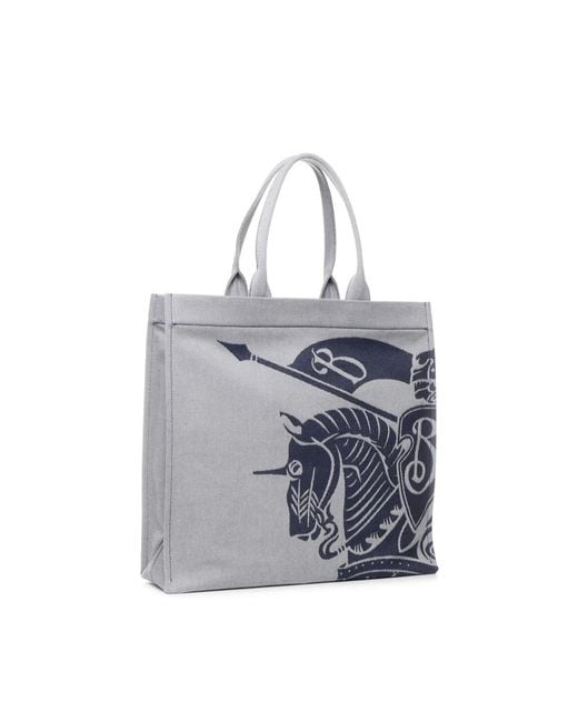 Tote Bags di Burberry in Gray da Uomo