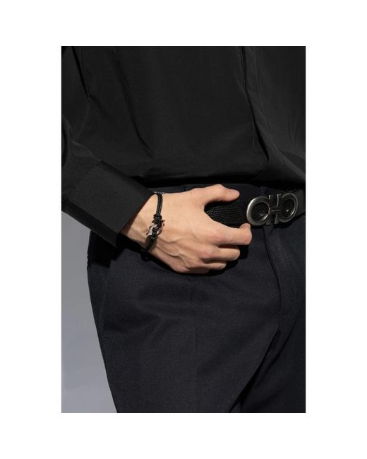 Bracelets Ferragamo de hombre de color Black