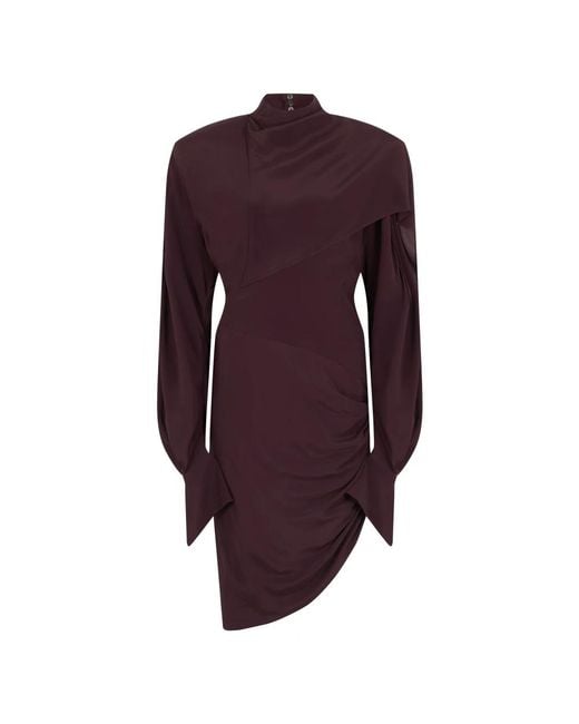 Mugler Purple Short Dresses