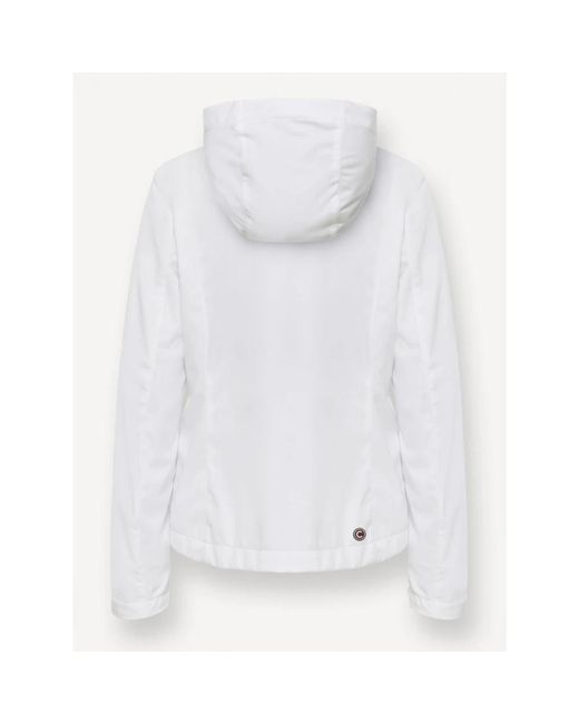 Colmar Jassen ,Wit ,Polyester Softshell Jas Met Capuchon in het White