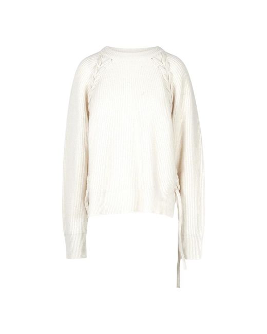 Round-Neck Knitwear di Jucca in White