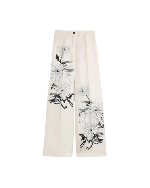 Momoní White Wide Trousers