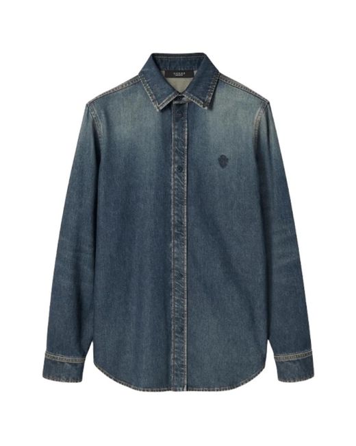 Gucci Blue Denim Shirts for men