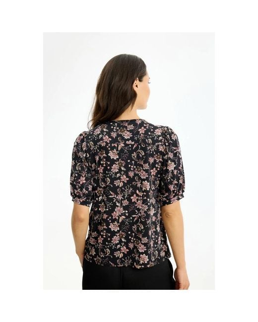 iN FRONT Blouse in het Black